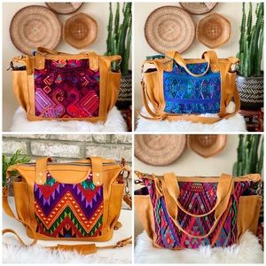 Genuine leather convertible bag